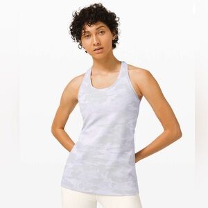 lululemon athletica White Camo Tank Top